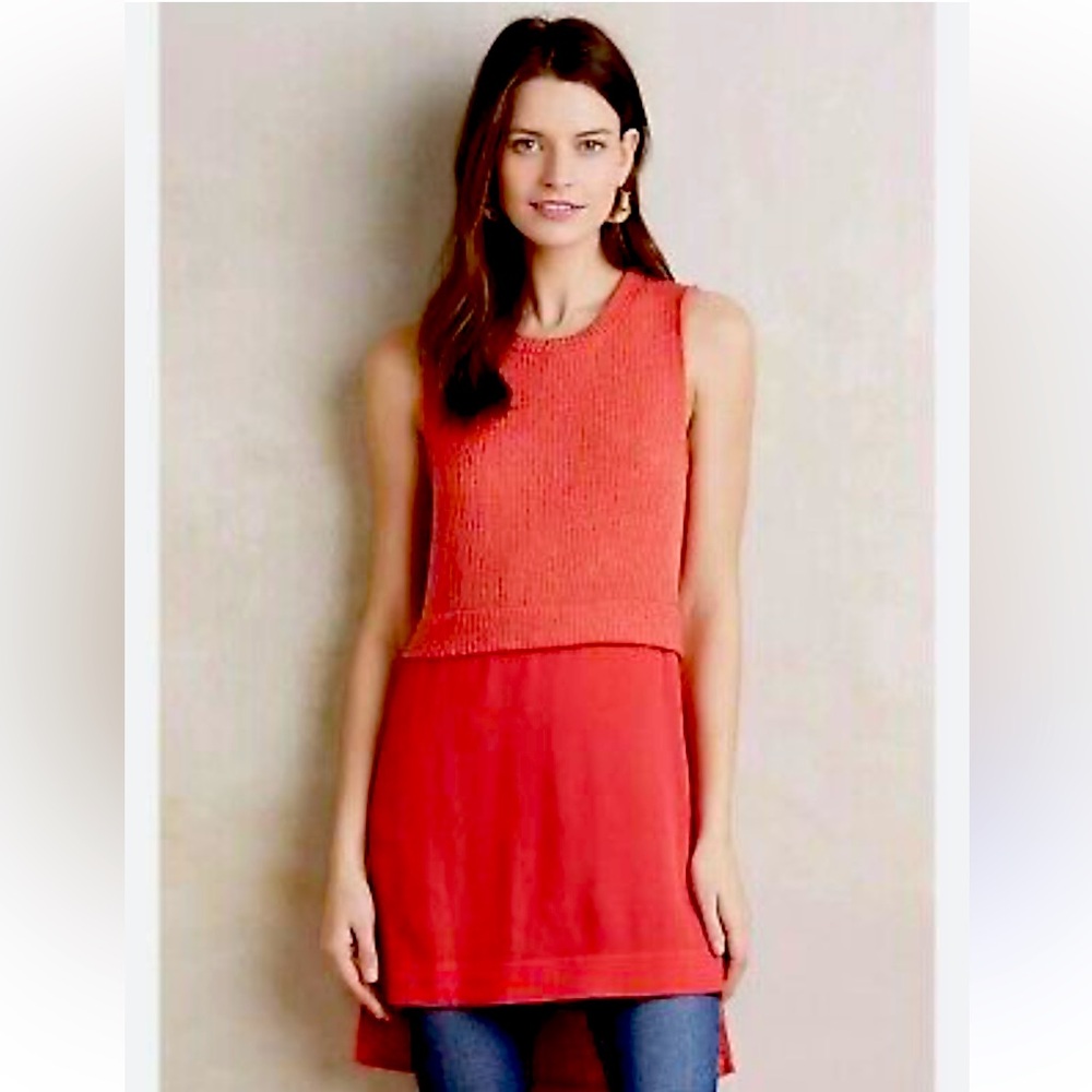 Anthropologie Ro & De Sleeveless Tunic Top
